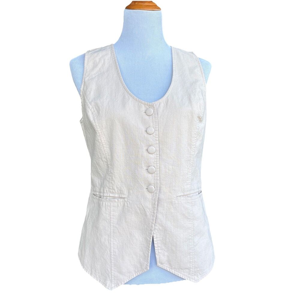 Button down vest V-neck women’s size medium